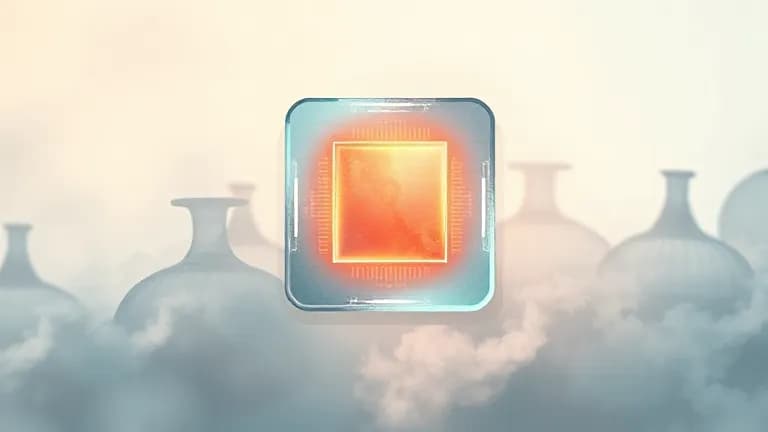 玻璃晶片與「無 AI」標誌：未來芯片新材料探索