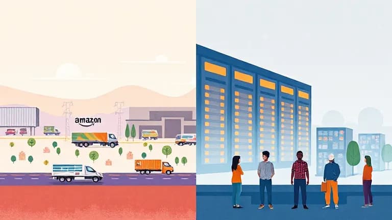民調顯示民眾寧願接受 Amazon 倉庫也不願接受資料中心
